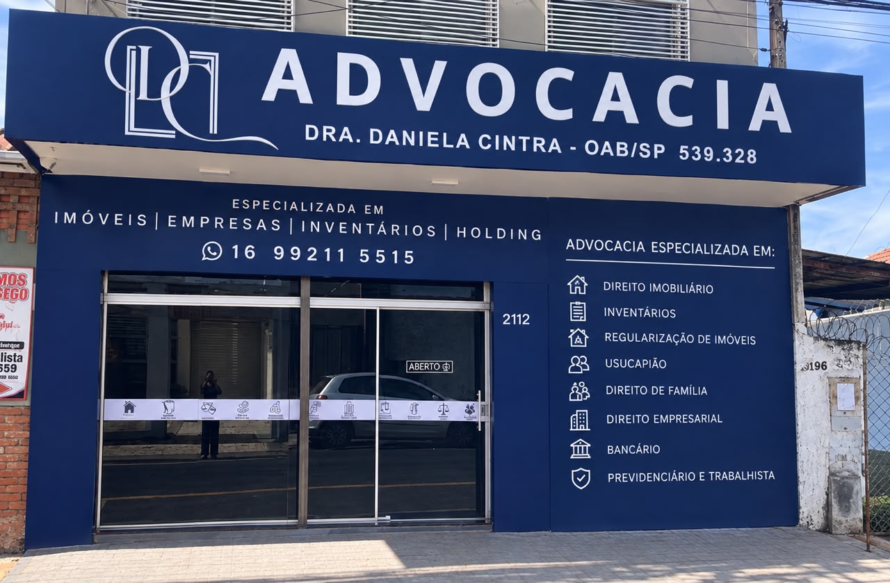 Fachada do escritorio Daniela Cintra Advocacia